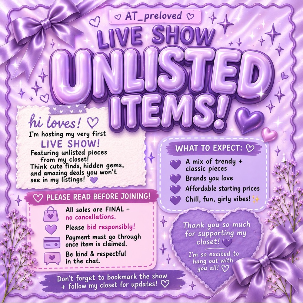 Live Show Unlisted Items!